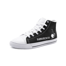 Load image into Gallery viewer, 'MOMECATS' White -Unisex High Top Canvas Shoes