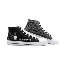 Load image into Gallery viewer, 'MOMECATS' White -Unisex High Top Canvas Shoes