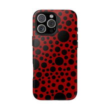 画像をギャラリービューアに読み込む, ‘Red with Black dots’ Phone Cases