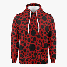 Load image into Gallery viewer, 'Red with black dots' Unisex Hoodie