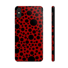 画像をギャラリービューアに読み込む, ‘Red with Black dots’ Phone Cases