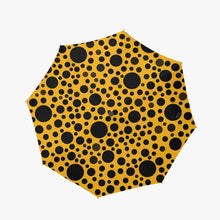 Load image into Gallery viewer, Yellow with Black dots -Automatic Folding Umbrella