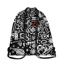 Load image into Gallery viewer, 'Perfect on Black' Drawstring Backpack