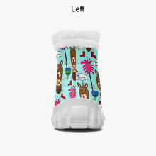 Load image into Gallery viewer, Warrior-Fur Zipper Up Boots