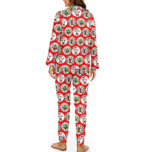 画像をギャラリービューアに読み込む, 'Santa' Women's Pajama Set with collar