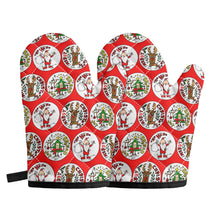 Load image into Gallery viewer, ‘Santa’ Oven glove(two pieces)