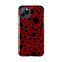 画像をギャラリービューアに読み込む, ‘Red with Black dots’ Phone Cases