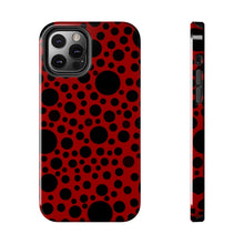 画像をギャラリービューアに読み込む, ‘Red with Black dots’ Phone Cases