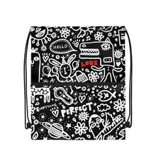Load image into Gallery viewer, 'Perfect on Black' Drawstring Backpack