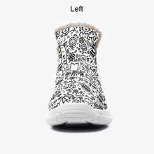 Load image into Gallery viewer, Everything is Perfect white-.Fur Zipper Up Boots