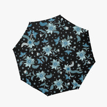 Load image into Gallery viewer, Blue Flowers - Automatic Folding Umbrella