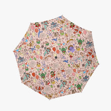 Load image into Gallery viewer, 'You are not Alone Pink' Automatic Folding Umbrella