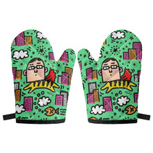 画像をギャラリービューアに読み込む, ‘Tiger Human’ Oven glove(two pieces)