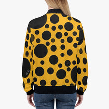 画像をギャラリービューアに読み込む, 'Yellow with black dots'Trending Women’s Jacket