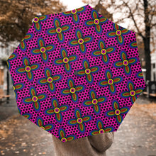 Load image into Gallery viewer, 'Vibrant Blossom' Automatic Folding Umbrella