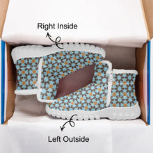 Load image into Gallery viewer, New York Memories in Antique Blue- Fur Zipper Up Boots