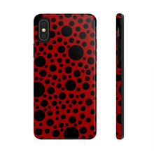 画像をギャラリービューアに読み込む, ‘Red with Black dots’ Phone Cases