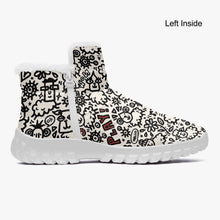 Load image into Gallery viewer, ‘Doodle Sheep’ Fur Zipper Up Boots