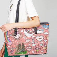 Load image into Gallery viewer, 586. ‘Do what you love to do’ Large Leather Tote Bag