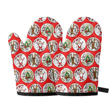 Load image into Gallery viewer, ‘Santa’ Oven glove(two pieces)
