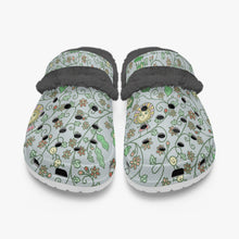 Load image into Gallery viewer, ‘Beans on Blue’ Lined Clogs