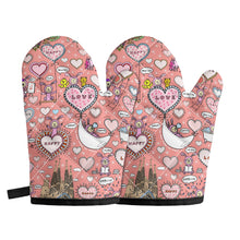 Load image into Gallery viewer, ‘Do what you love to do’ Oven glove(two pieces)