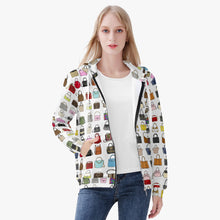 Load image into Gallery viewer, 'Fashion Lovers' Women's Full Zip Up Hoodie