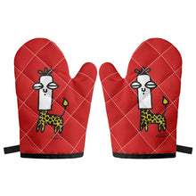 画像をギャラリービューアに読み込む, ‘Giraffe Human’ Oven glove(two pieces)