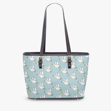 Load image into Gallery viewer, ‘Ducks’ Large Leather Tote Bag
