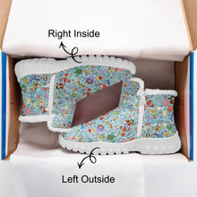 Load image into Gallery viewer, You are not alone Blue-Fur Zipper Up Boots