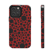 画像をギャラリービューアに読み込む, ‘Red with Black dots’ Phone Cases