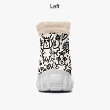 Load image into Gallery viewer, ‘Doodle Sheep’ Fur Zipper Up Boots