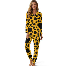 Load image into Gallery viewer, 'Yellow with Black dots' Women's Pajama Set