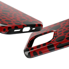 画像をギャラリービューアに読み込む, ‘Red with Black dots’ Phone Cases