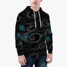 Load image into Gallery viewer, 'Yozakura Black' Unisex Hoodie