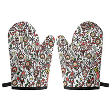 Load image into Gallery viewer, "Merry" Oven glove(two pieces)