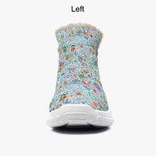 Load image into Gallery viewer, You are not alone Blue-Fur Zipper Up Boots