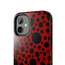 画像をギャラリービューアに読み込む, ‘Red with Black dots’ Phone Cases