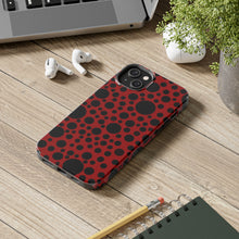 画像をギャラリービューアに読み込む, ‘Red with Black dots’ Phone Cases