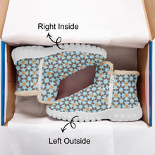 Load image into Gallery viewer, New York Memories in Antique Blue- Fur Zipper Up Boots