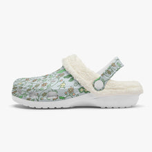 Load image into Gallery viewer, ‘Beans on Blue’ Lined Clogs