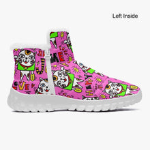 Load image into Gallery viewer, 446. Cotton-pad Fur Zipper Up Boots Manekineko