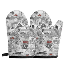 Load image into Gallery viewer, ‘Fogo island’ Oven glove(two pieces)