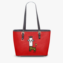 Load image into Gallery viewer, 586. ‘Giraffe Human’ Large Leather Tote Bag