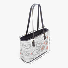 Load image into Gallery viewer, 586. ‘Yozakura white’ Large Leather Tote Bag