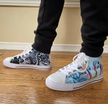 Load image into Gallery viewer, Bom Bom Bosa2 Unisex High Top Canvas Shoes