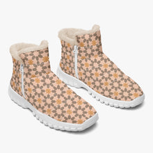 Load image into Gallery viewer, New York memories in orange-Fur Zipper Up Boots