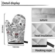 Load image into Gallery viewer, ‘Fogo island’ Oven glove(two pieces)