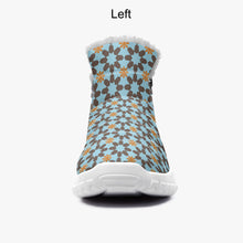 Load image into Gallery viewer, New York Memories in Antique Blue- Fur Zipper Up Boots