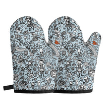 Load image into Gallery viewer, ‘Good time’ Oven glove(two pieces)